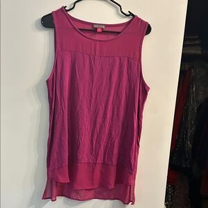 Vince Camuto Magenta Sleeveless Tank Top